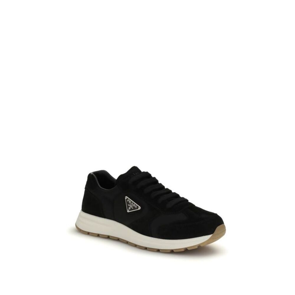 Prada Black Recycled Polyamide Athletic Men's Sneakers - Picture 2 of 4